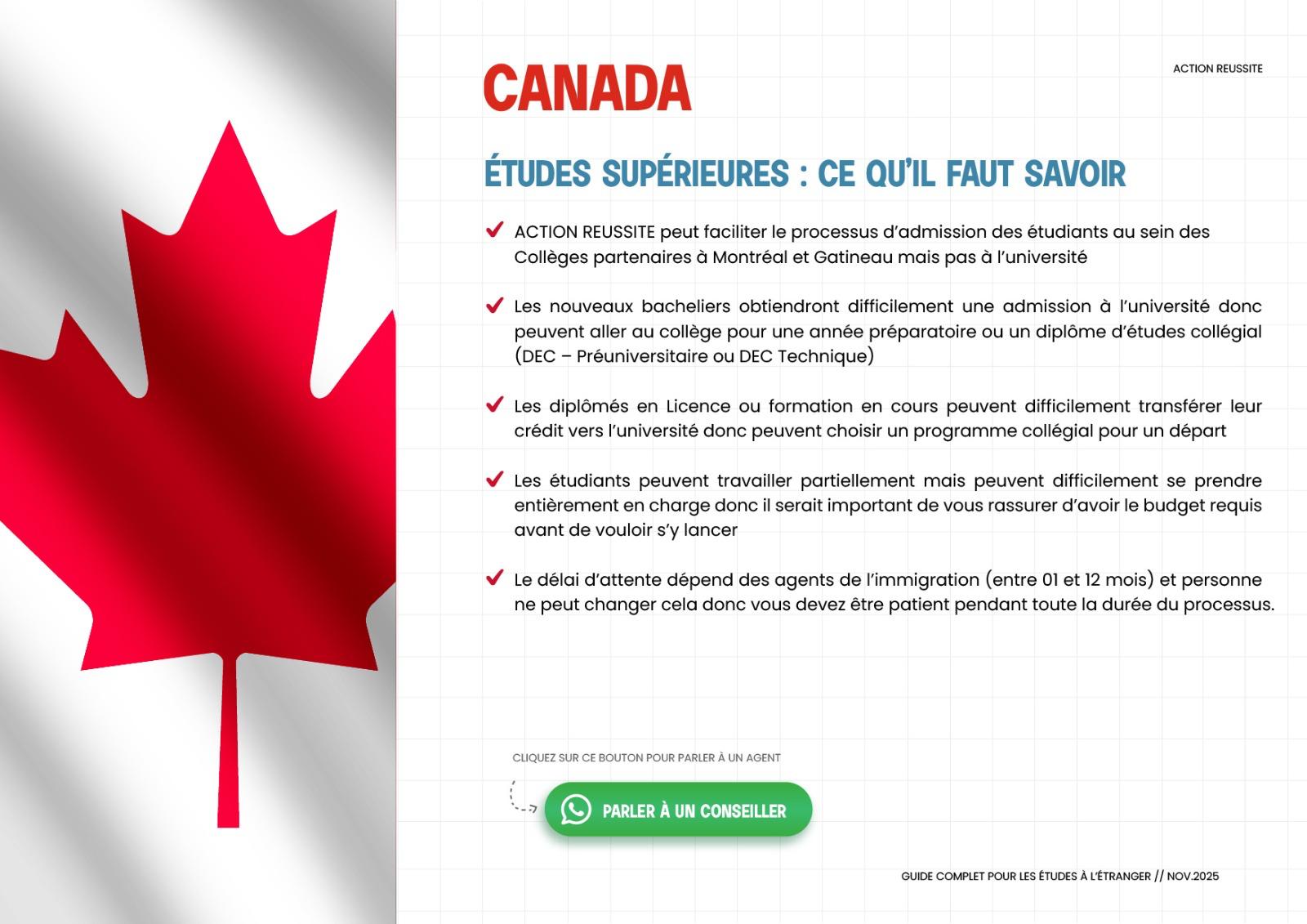 Étudier en Canada 🇨🇦